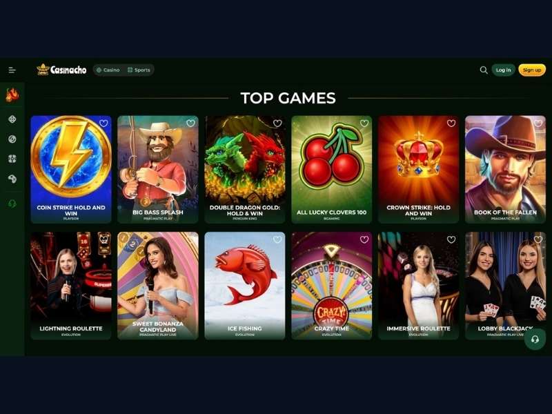 Weekly cashback and rakeback at Casinacho Casino Nacho Casino for active Canadian players